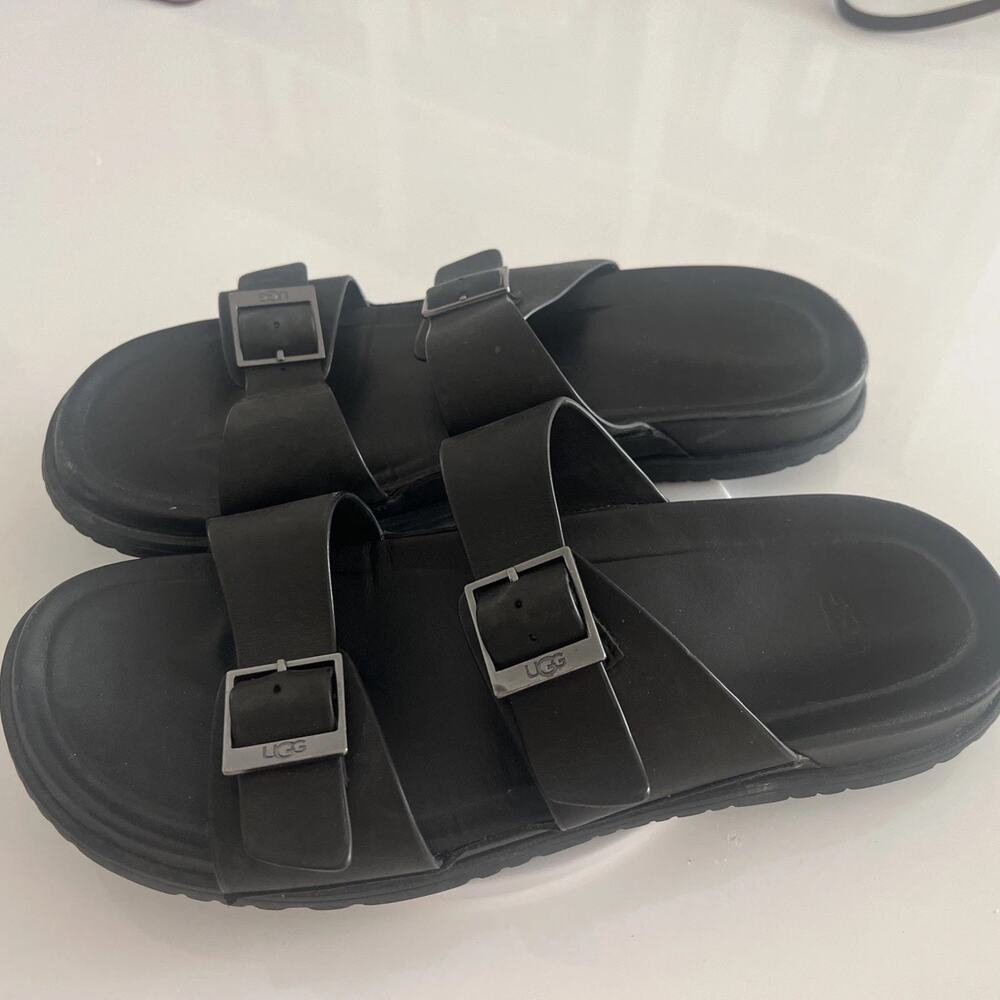 UGG Black Sandals Men Size 13